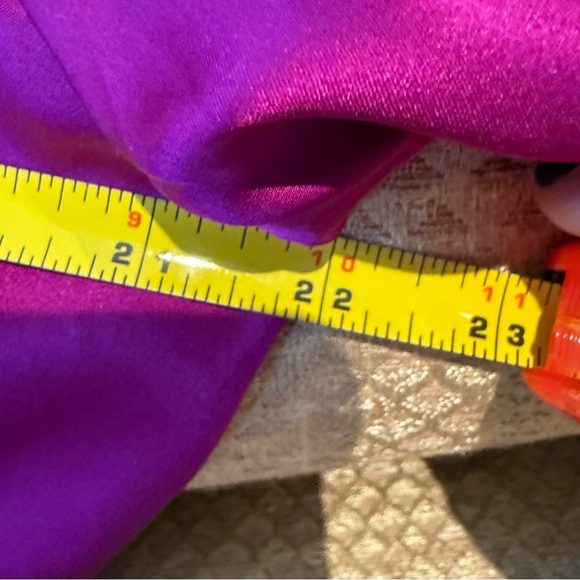 Catherine Gee NWT Daria French Cuff Silk  Blouse 100% Silk Charmeuse Orchid XL - Picture 10 of 11